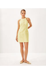 Margarete Skirted Romper - Finch Yellow Chic Chick Boucle