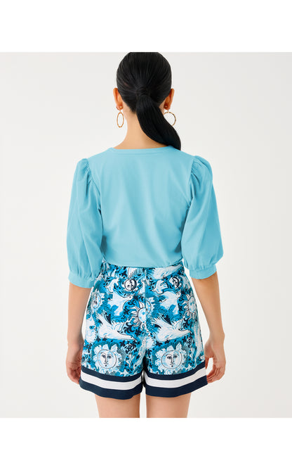 Ronson Knit Top - Bellevue Blue