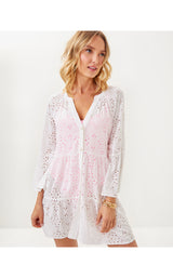 Brailey Eyelet Coverup - Resort White Eyelet