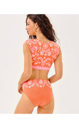 Ashwin High Waisted Swim Bottom - Breezy Palm