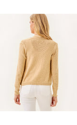 Faretta Cardigan - Wicker Tan Metallic