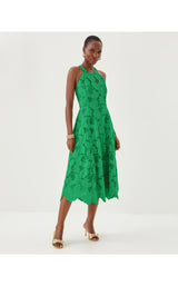 Denise Lace Midi Dress - Kitts Green Sway With Me Scalloped Lace