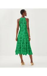 Denise Lace Midi Dress - Kitts Green Sway With Me Scalloped Lace