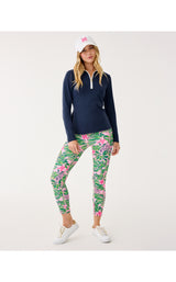 UPF50+ Frida Half Zip Long Sleeve Polo - Low Tide Navy