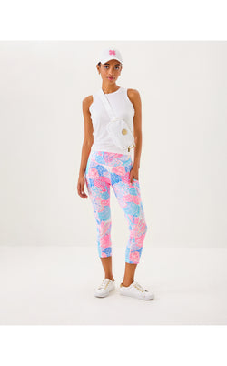 UPF50+ Weekender High Rise Crop - Roar Of The Seas