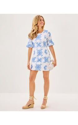 Fiesta Dress - Al Fresco Dot Embroidery