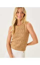Lenalie Sweater Shell - Rattan Metallic