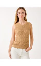 Lenalie Sweater Shell - Rattan Metallic