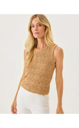 Lenalie Sweater Shell - Rattan Metallic
