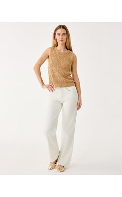 Lenalie Sweater Shell - Rattan Metallic