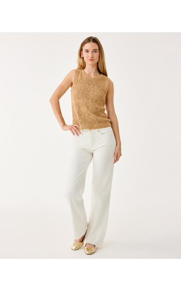 Lenalie Sweater Shell - Rattan Metallic