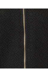 Eleni Zip-Up Jacket - Noir Butterfly Quilted Knit