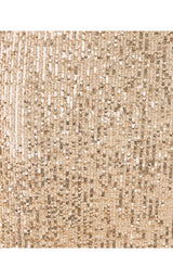 Aylin Sequin Midi Dress - Gold Metallic Treasure Box Sequin Knit