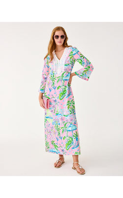 Ocleppo Maxi Caftan - Conch Shell Pink Oversized Sunny Dee