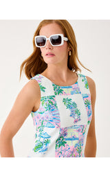 Dee Stretch Maxi Shift - Multi Sunny Dee Patch Engineered Woven Maxi Shift