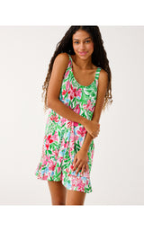 Caley Pajama Sleep Dress - Multi Glowing Gardens