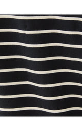 Corvaya Terry Dress - Noir Legacy Stripe