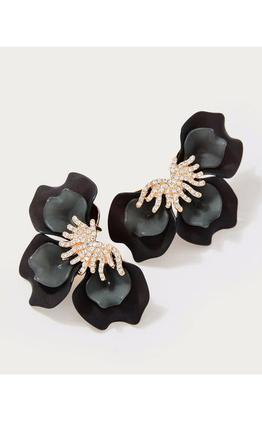 Dahlialicious Earrings - Noir