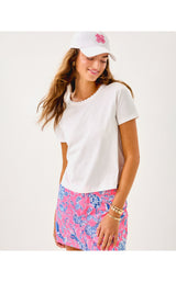 Clairmont Crochet Trimmed Knit Top - Resort White