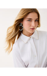 The Pearl Lilly Shirt - Resort White
