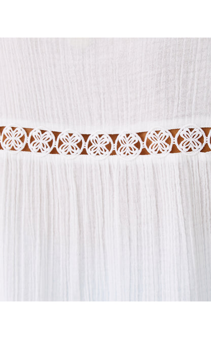 Elspeth Tiered Coverup - Resort White
