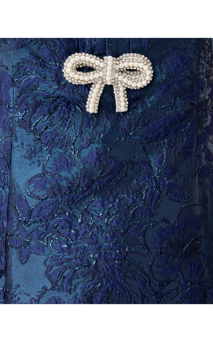 Amelie Shift Romper - Low Tide Navy Nightshade Brocade