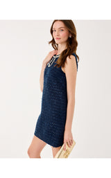 Ronan Skirted Romper - Low Tide Navy After Party Lurex Boucle