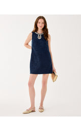 Ronan Skirted Romper - Low Tide Navy After Party Lurex Boucle