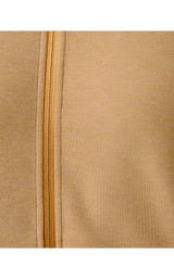 UPF50+ Basque Full Zip Jacket - Heathered Iced Latte