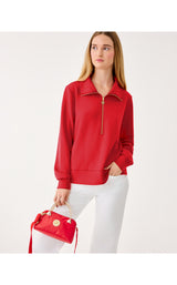 UPF50+ Eleni Pullover - Cranberry Red