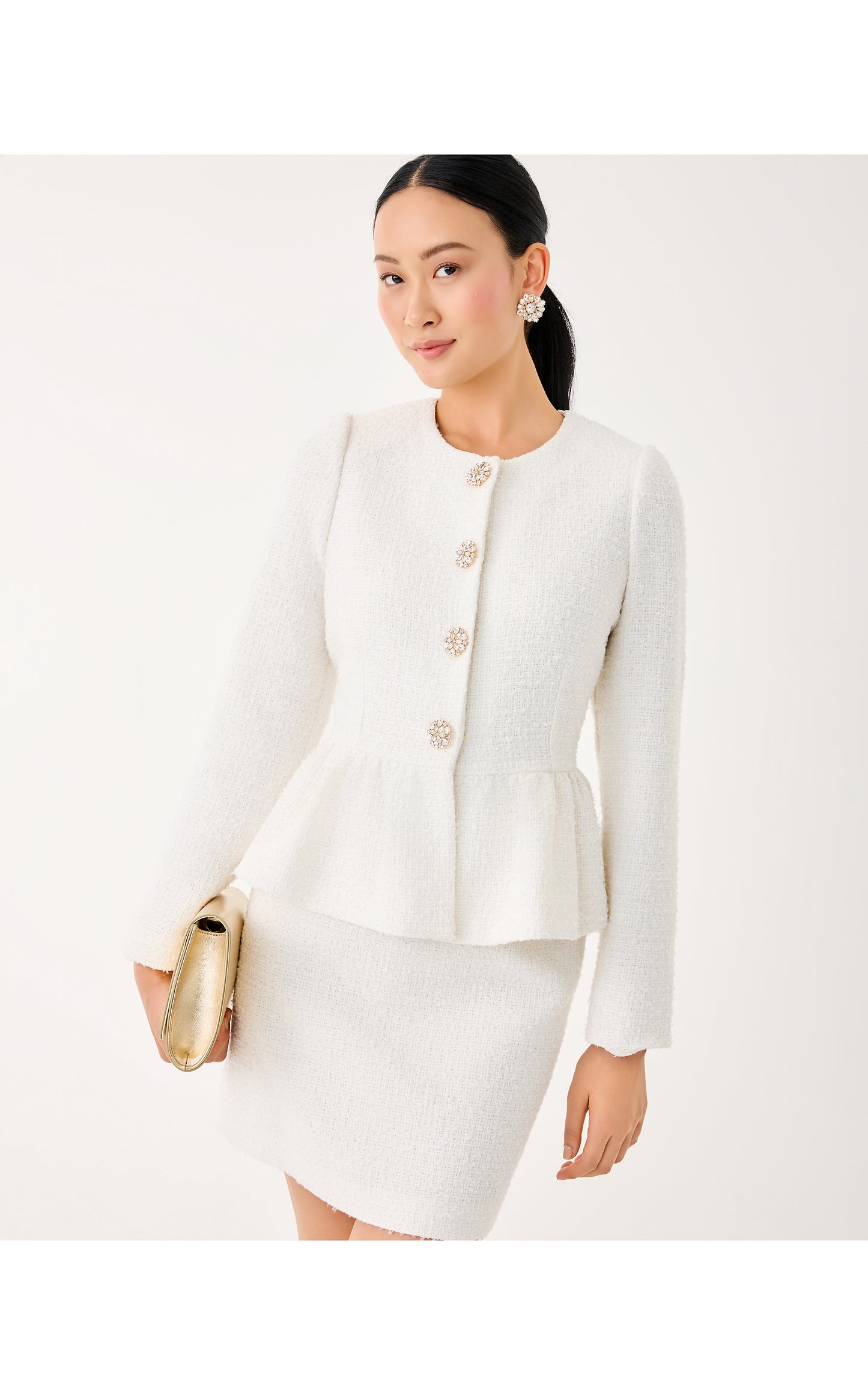 Araya Boucle Jacket - Coconut Chic Chick Boucle