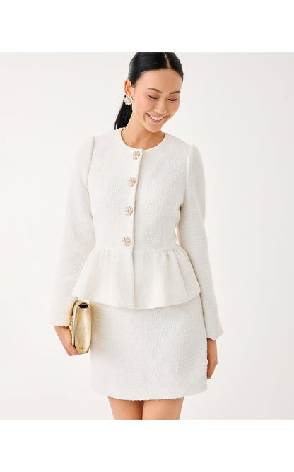 Araya Boucle Jacket - Coconut Chic Chick Boucle
