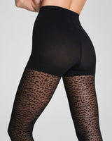 SPANXshape™ Leopard Fishnet Stockings - Very Black