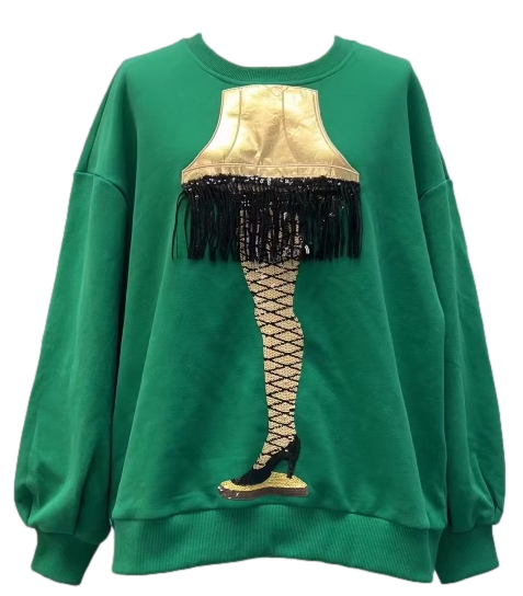 Green Leg Lamp Sweatshirt