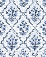 The Katherine Dress - Cornflower Tile