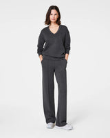 SPANX® AirEssentials Brushed Straight Leg Pant - Dark Heather Grey