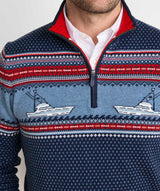 Men's Fishing Fair Isle Quarter-Zip