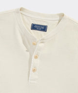 Garment-Dyed Waffle Henley - Stone