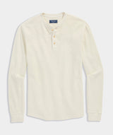 Garment-Dyed Waffle Henley - Stone