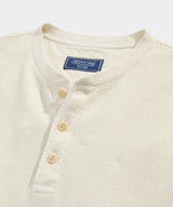 Garment-Dyed Waffle Henley - Stone