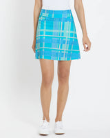 Sonia Skort Jude Cloth - Summer Plaid Aqua Blue