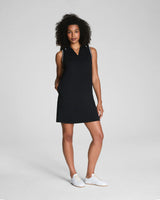 SPANX AirEssentials® Pique Polo Tank Dress - Very Black