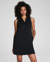 SPANX AirEssentials® Pique Polo Tank Dress - Very Black