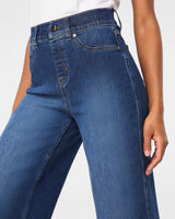 SPANXshape™ EveryWear Cropped Wide Leg Jeans - Authentic Blue