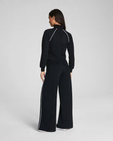 SPANX AirEssentials® Pique Half Zip Jumpsuit - Very Black - Petite Length