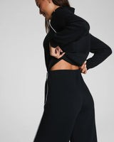 SPANX AirEssentials® Pique Half Zip Jumpsuit - Very Black - Petite Length