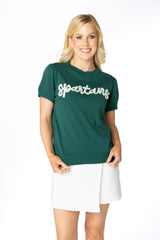 The Spartans Glitter Script Short Sleeve