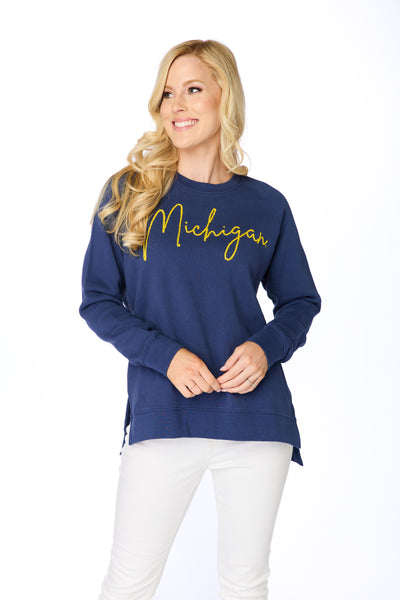 The Michigan Embroidered Pullover