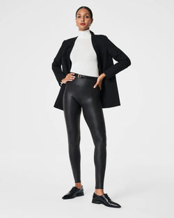 Faux Leather Leggings - Black