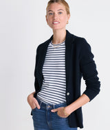 Sweater Blazer - Nautical Navy